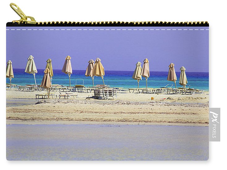 Beach, Sea And Umbrellas - Carry-All Pouch