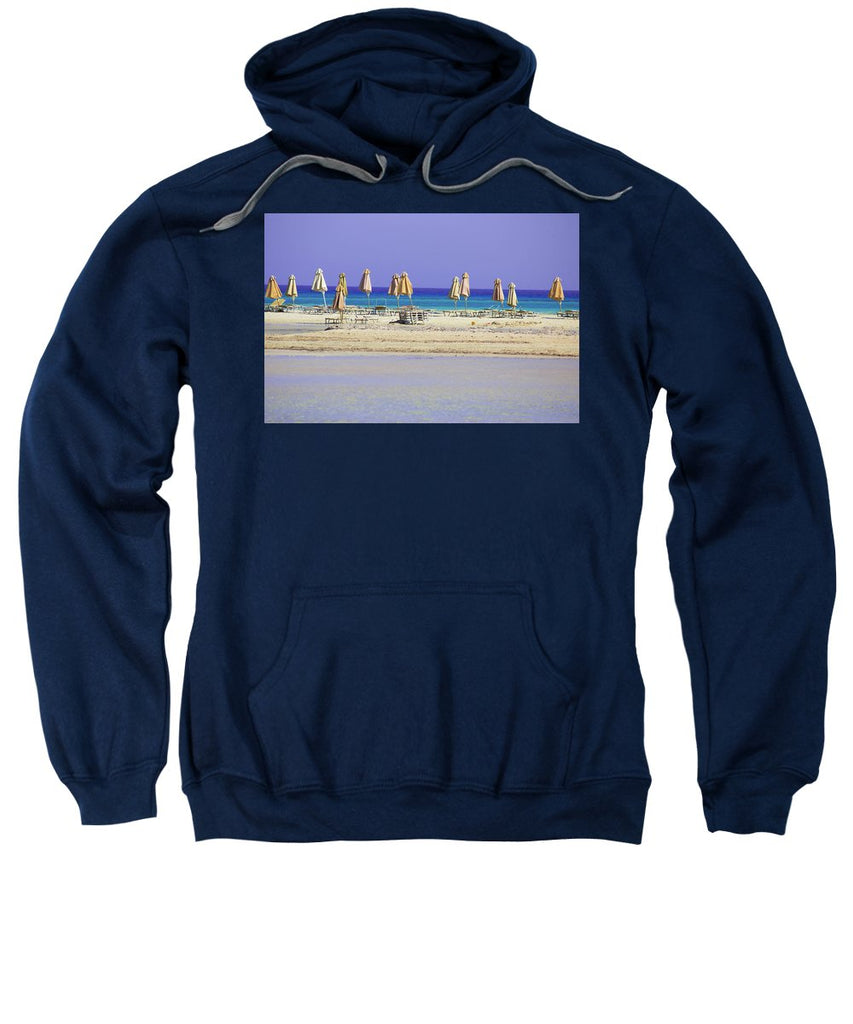 Beach, Sea And Umbrellas - Sweatshirt