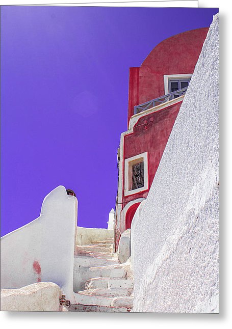 Beautiful Santorini  - Greeting Card