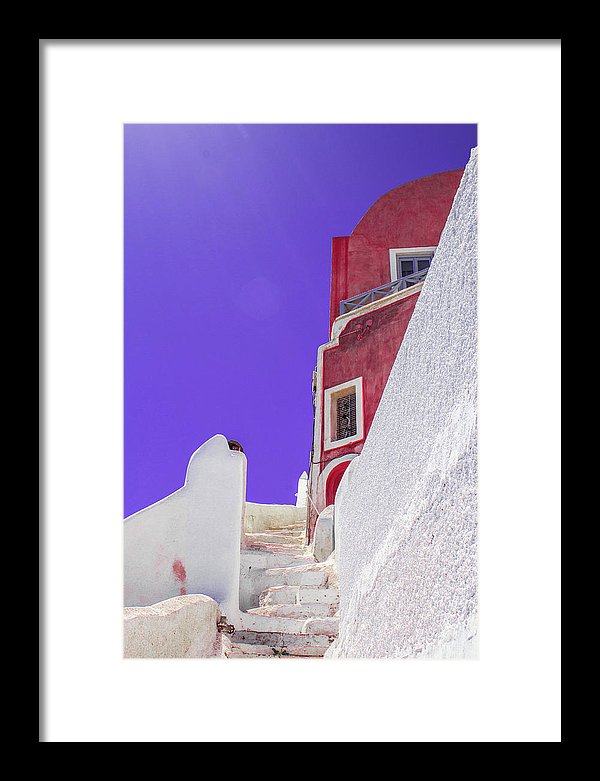 Beautiful Santorini  - Framed Print