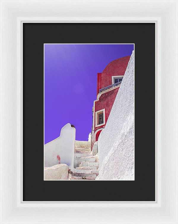 Beautiful Santorini  - Framed Print