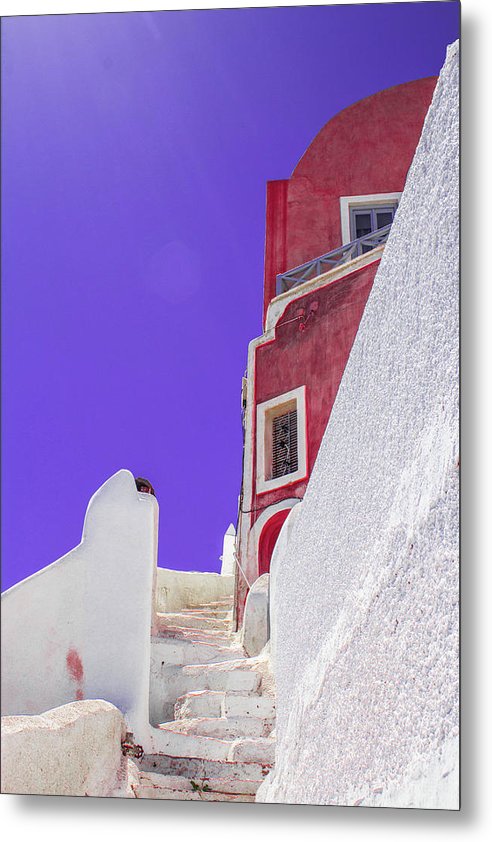 Beautiful Santorini  - Metal Print