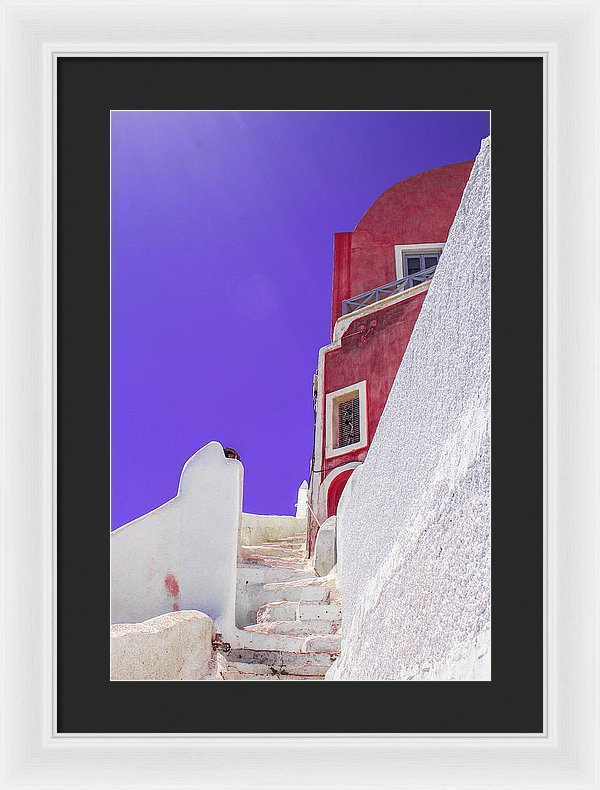 Beautiful Santorini  - Framed Print