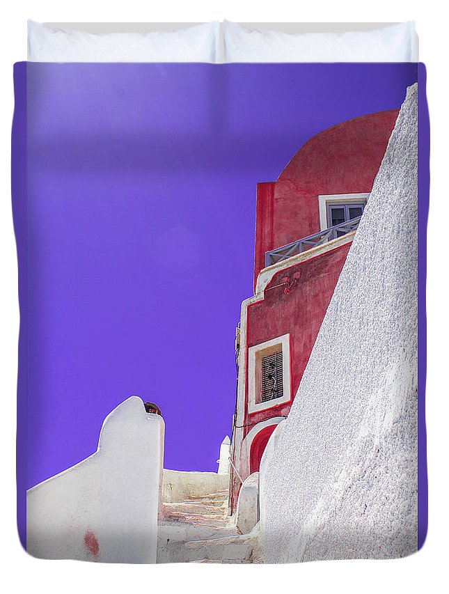 Beautiful Santorini  - Duvet Cover