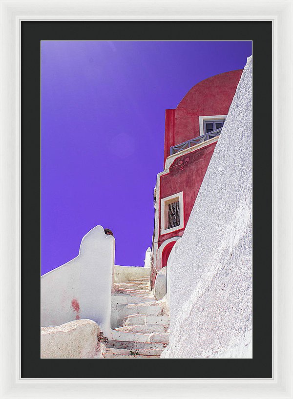 Beautiful Santorini  - Framed Print