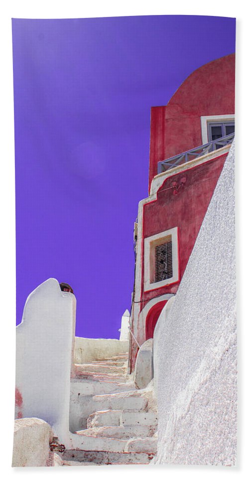 Beautiful Santorini  - Bath Towel