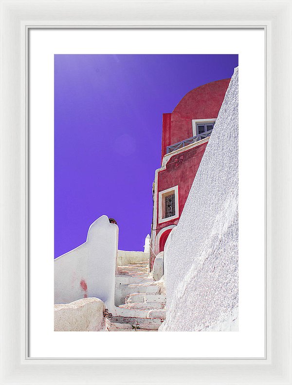 Beautiful Santorini  - Framed Print