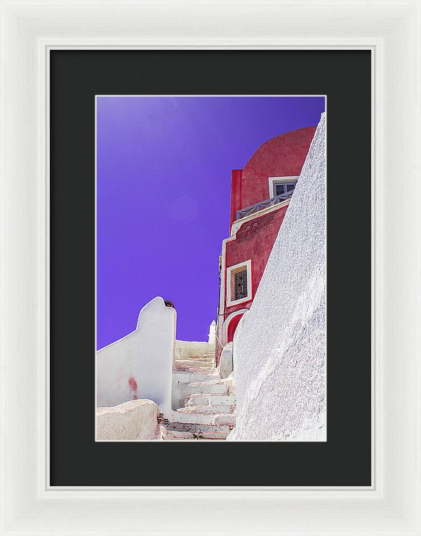 Beautiful Santorini  - Framed Print