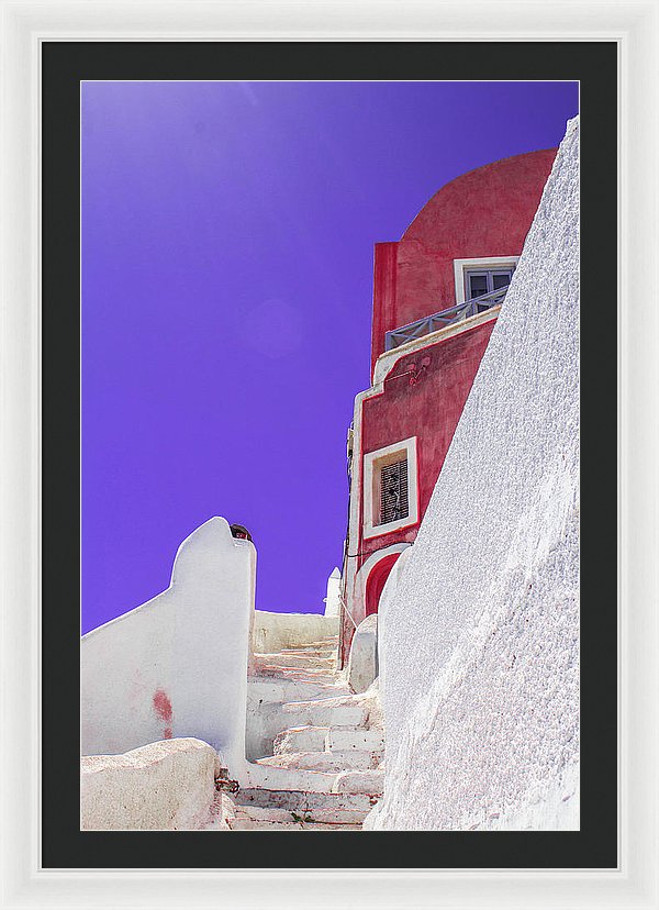 Beautiful Santorini  - Framed Print