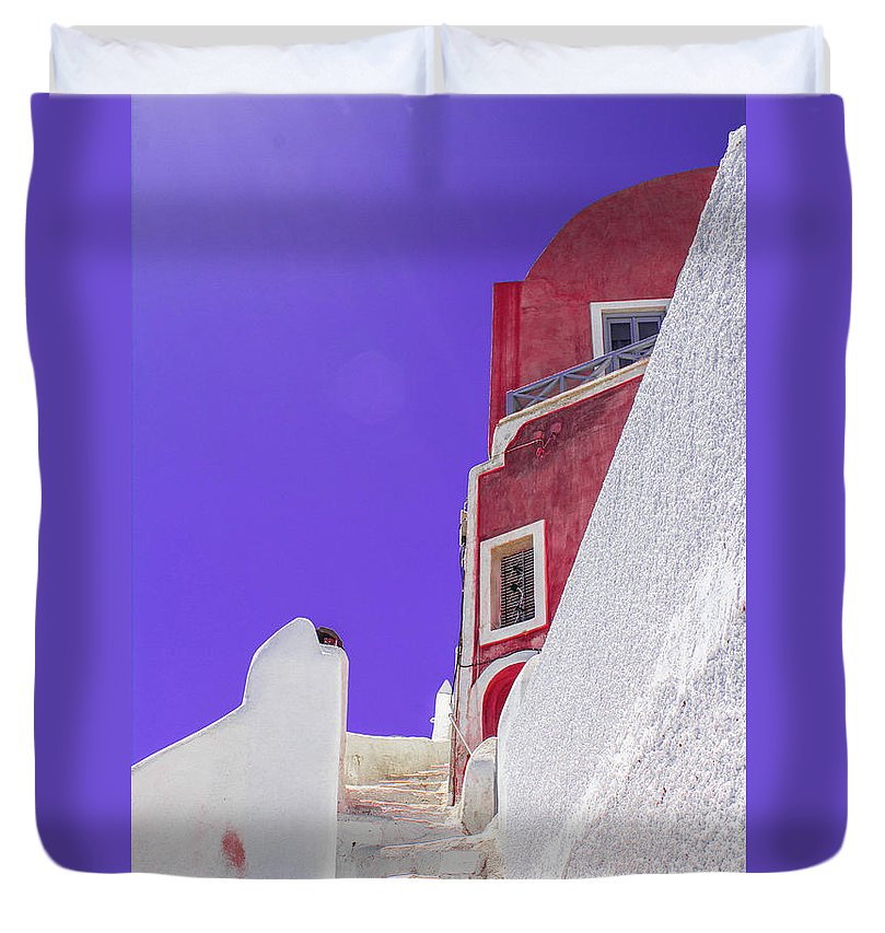 Beautiful Santorini  - Duvet Cover