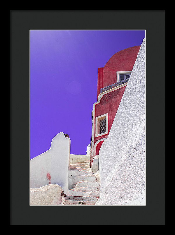 Beautiful Santorini  - Framed Print