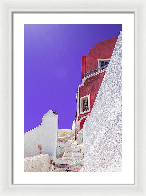 Beautiful Santorini  - Framed Print