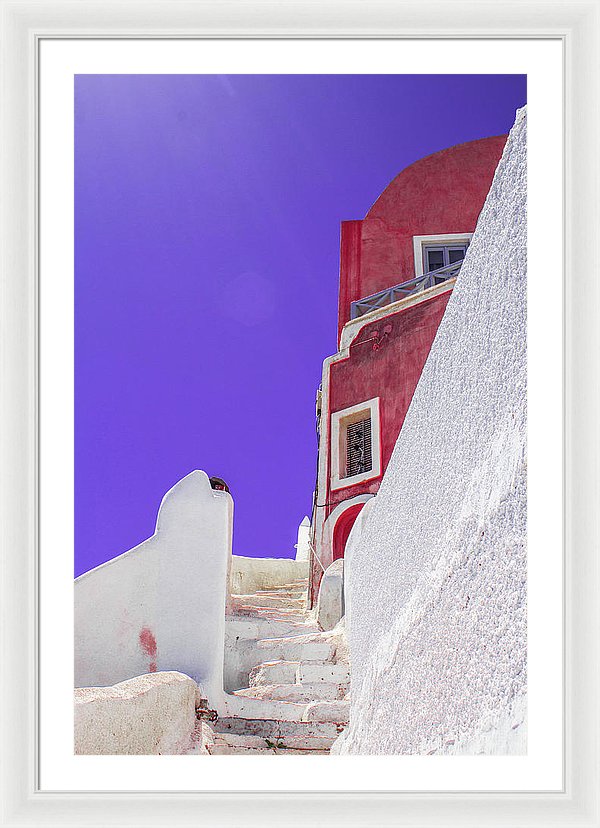 Beautiful Santorini  - Framed Print