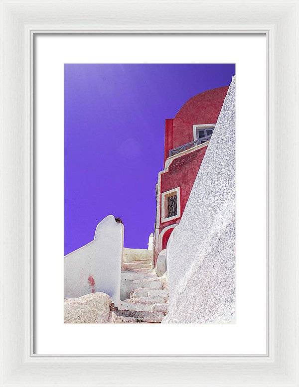 Beautiful Santorini  - Framed Print