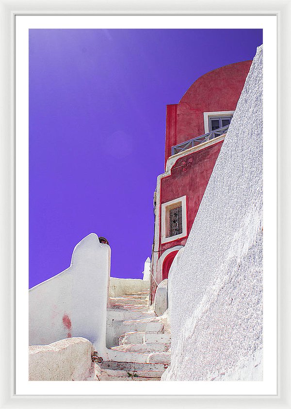 Beautiful Santorini  - Framed Print