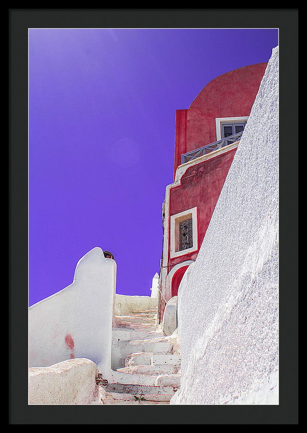 Beautiful Santorini  - Framed Print