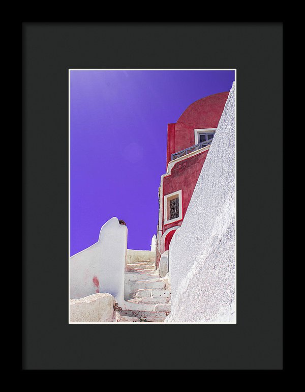 Beautiful Santorini  - Framed Print