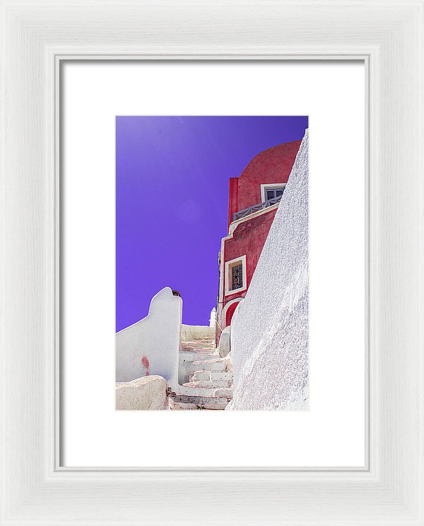 Beautiful Santorini  - Framed Print