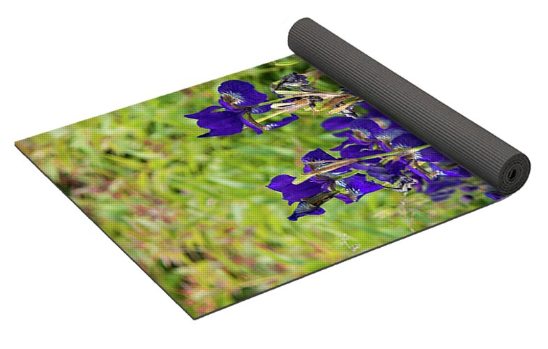 Blue Irises - Yoga Mat