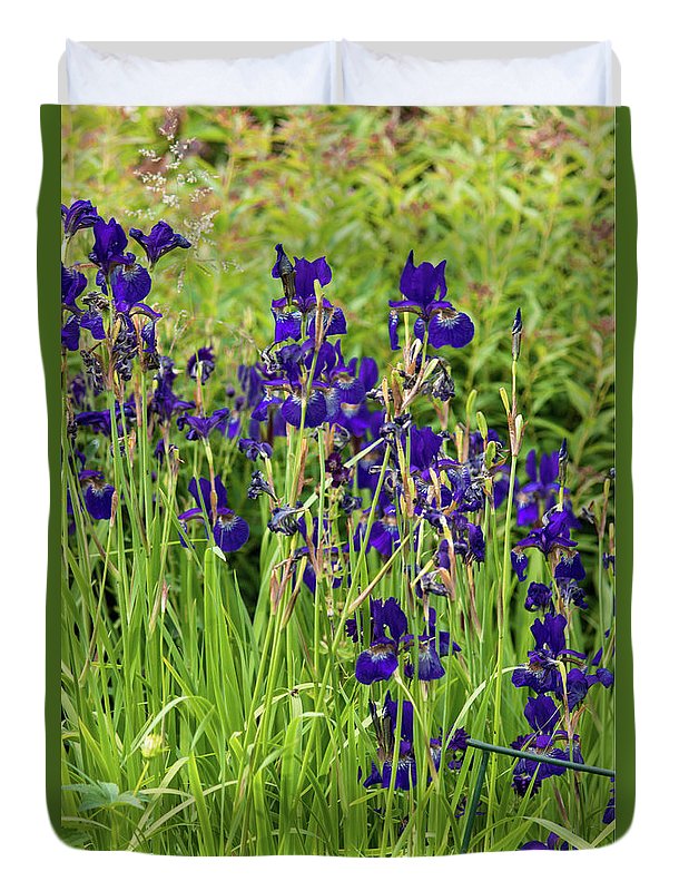 Blue Irises - Duvet Cover