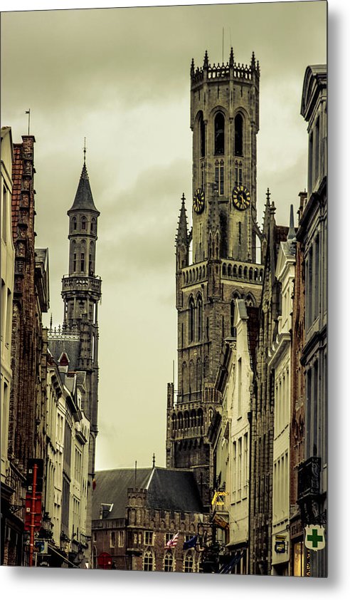 Brugge - Metal Print