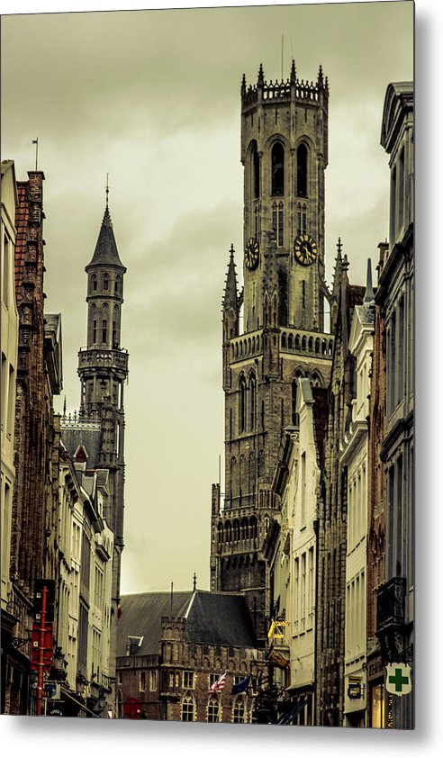 Brugge - Metal Print