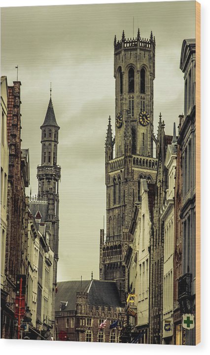 Brugge - Wood Print