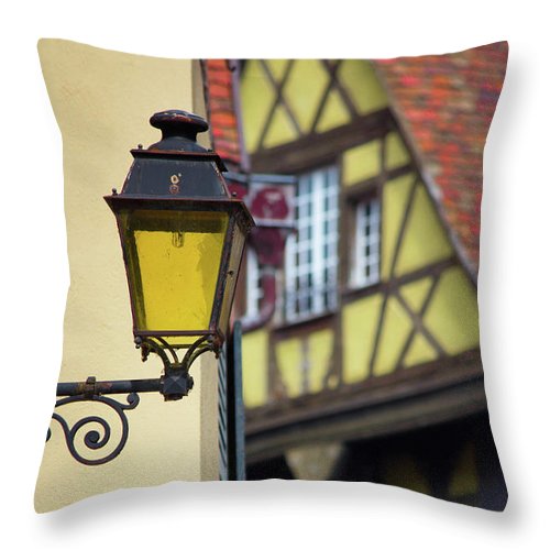 City Features Of Colmar - Throw Pillow