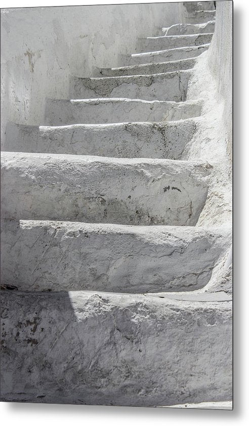 Climbing Stairs - Metal Print