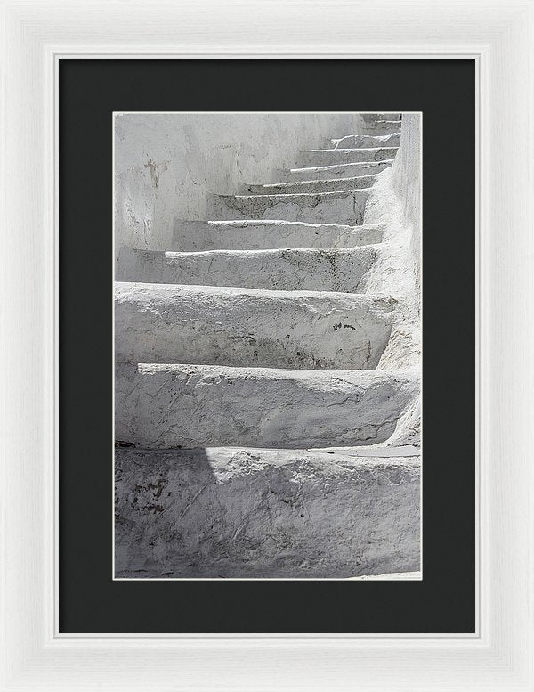 Climbing Stairs - Framed Print