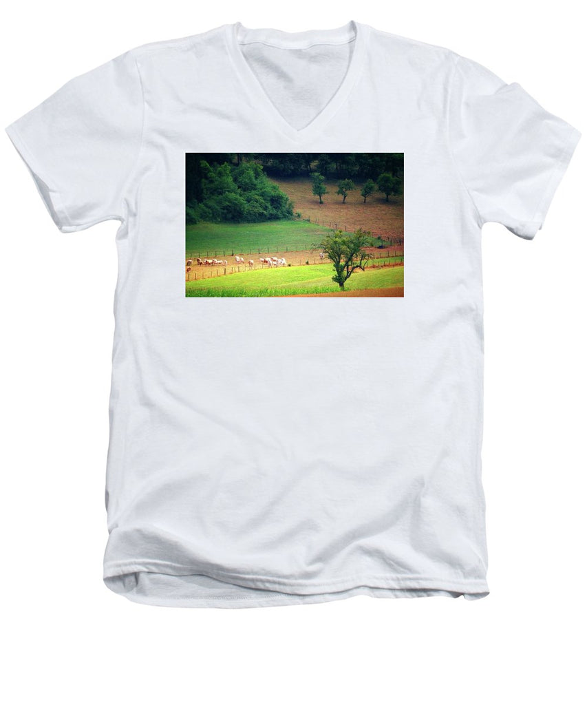 Countryside Landscape - Men's V-Neck T-Shirt