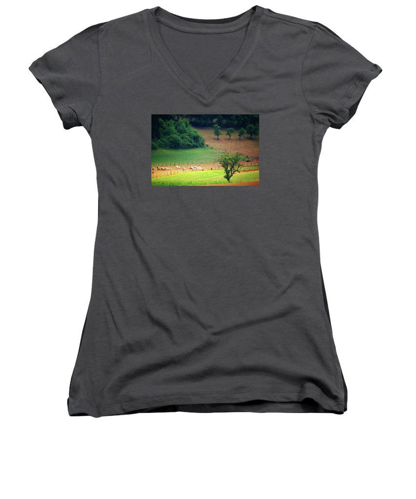 Countryside Landscape - Women's V-Neck