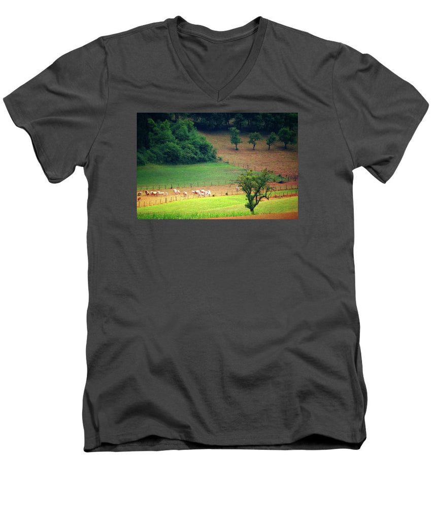 Countryside Landscape - Men's V-Neck T-Shirt