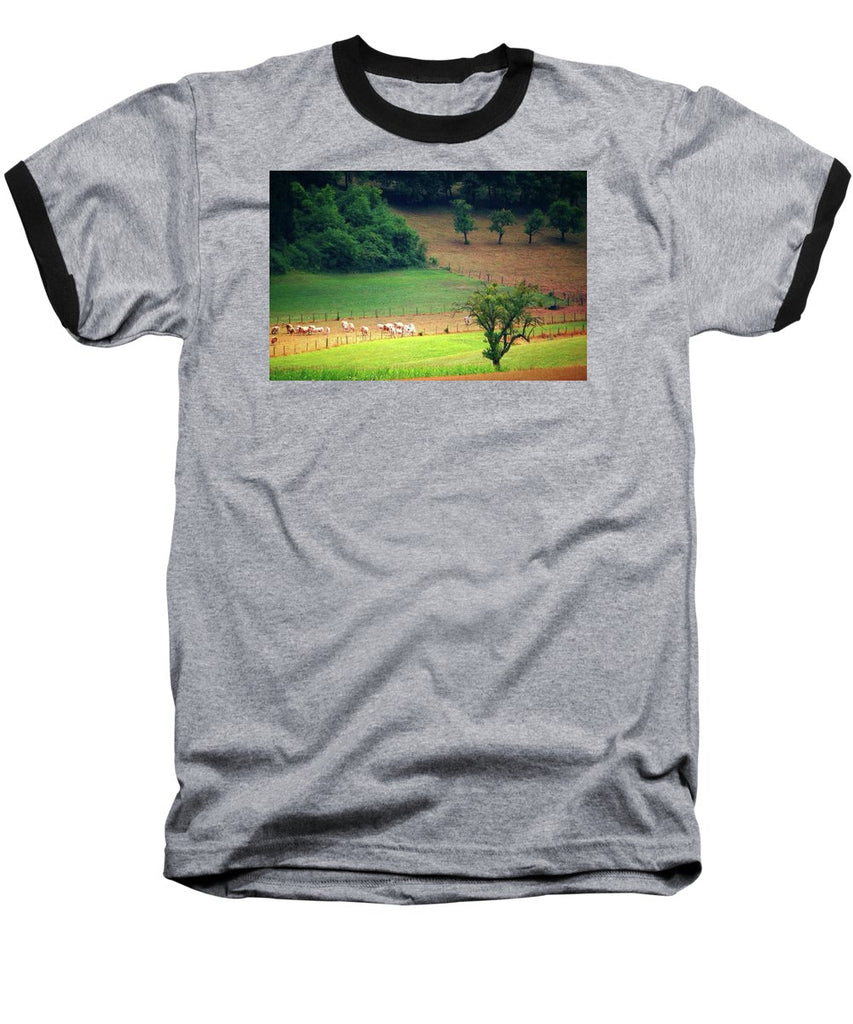 Countryside Landscape - Baseball T-Shirt