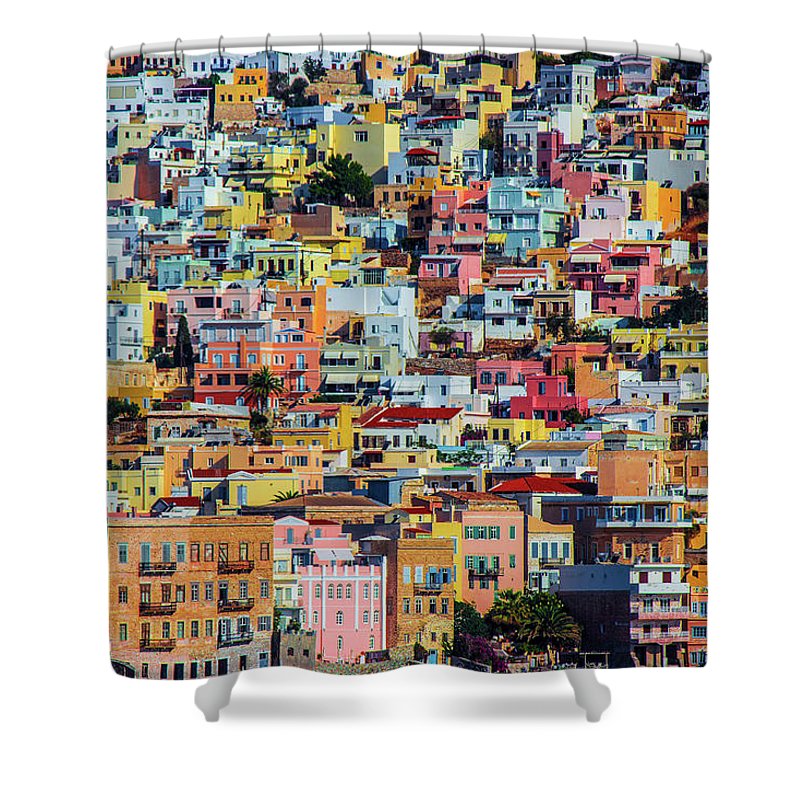 Cyclades Greece  - Shower Curtain