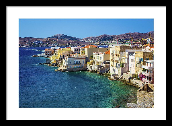 Cyclades Island - Framed Print