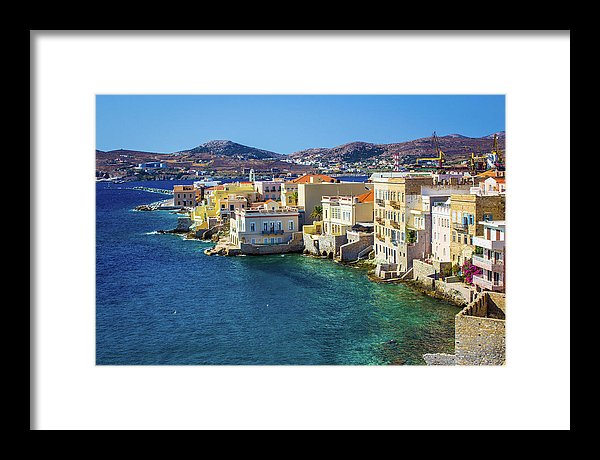 Cyclades Island - Framed Print