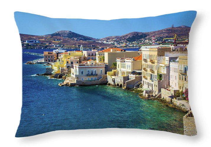 Cyclades Island - Throw Pillow