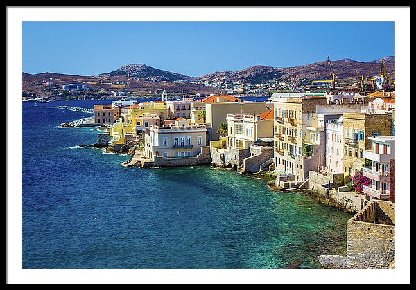 Cyclades Island - Framed Print