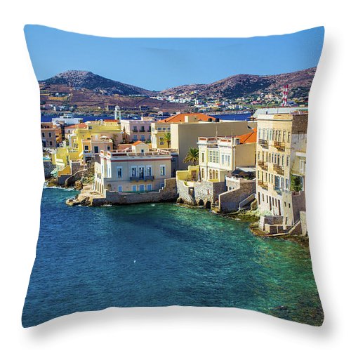 Cyclades Island - Throw Pillow