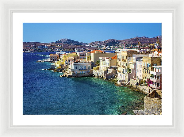 Cyclades Island - Framed Print