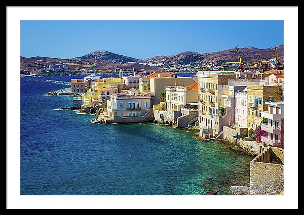 Cyclades Island - Framed Print