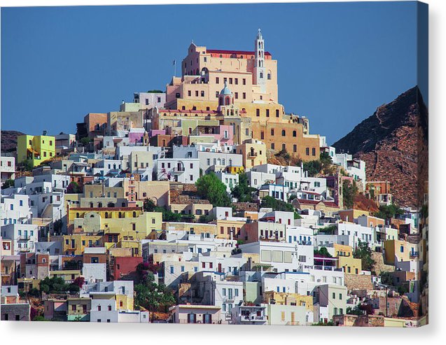 Ermoupolis, Cyclades Greece - Canvas Print