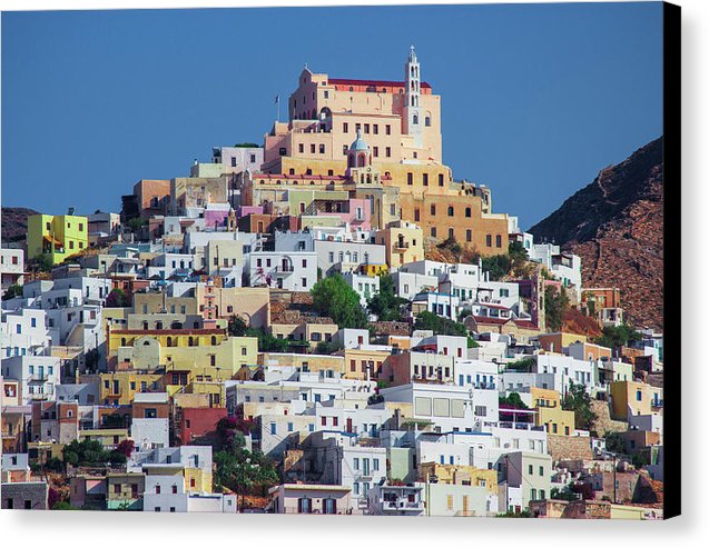 Ermoupolis, Cyclades Greece - Canvas Print