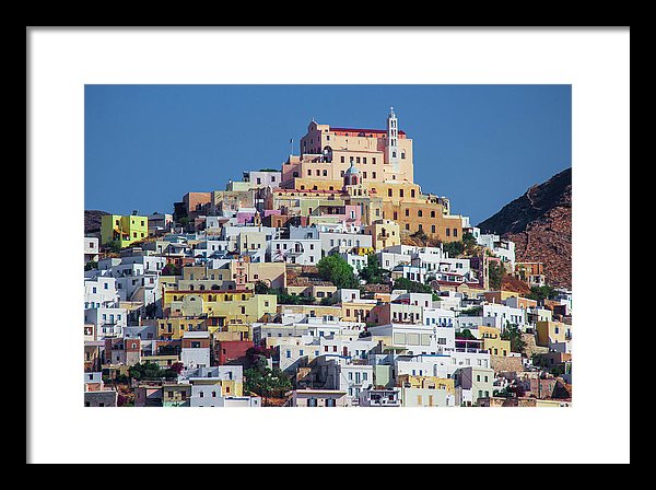 Ermoupolis, Cyclades Greece - Framed Print