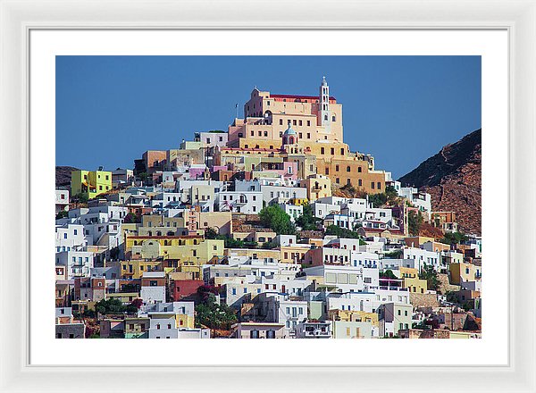 Ermoupolis, Cyclades Greece - Framed Print