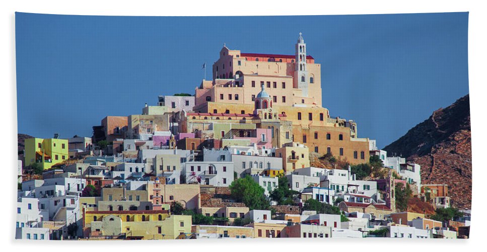 Ermoupolis, Cyclades Greece - Beach Towel