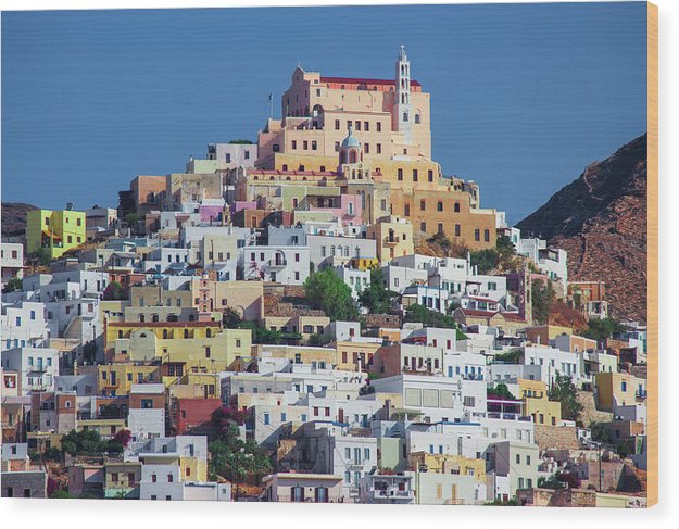 Ermoupolis, Cyclades Greece - Wood Print