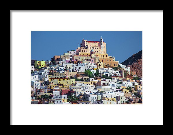 Ermoupolis, Cyclades Greece - Framed Print