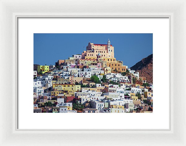 Ermoupolis, Cyclades Greece - Framed Print